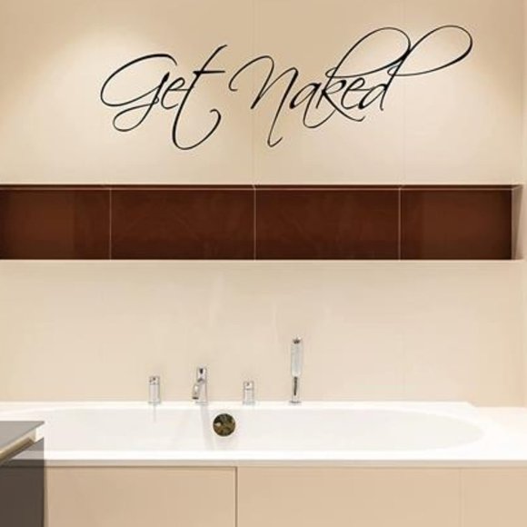 NEW Creative Bathroom Wall Shower Decal - Picture 2 of 4